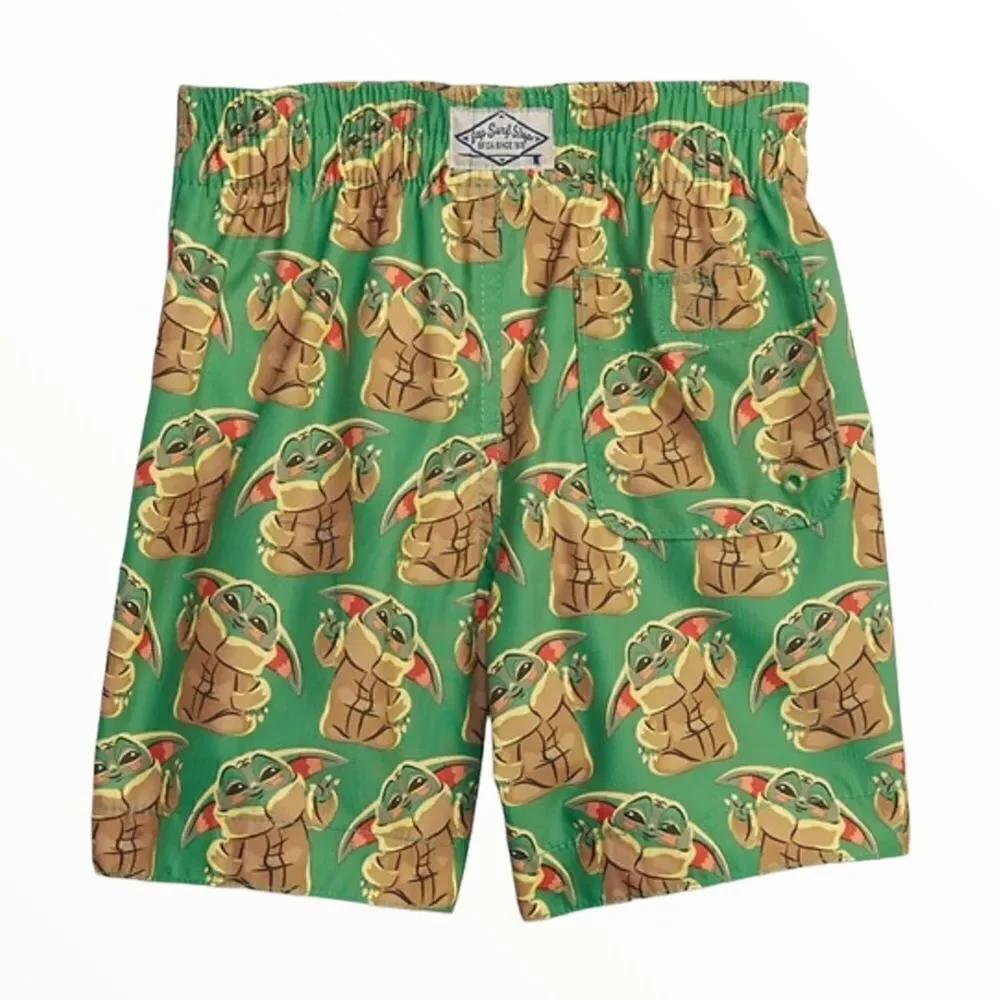 GAP Kids | Green | STAR WARS GROGU SWIM TRUNKS